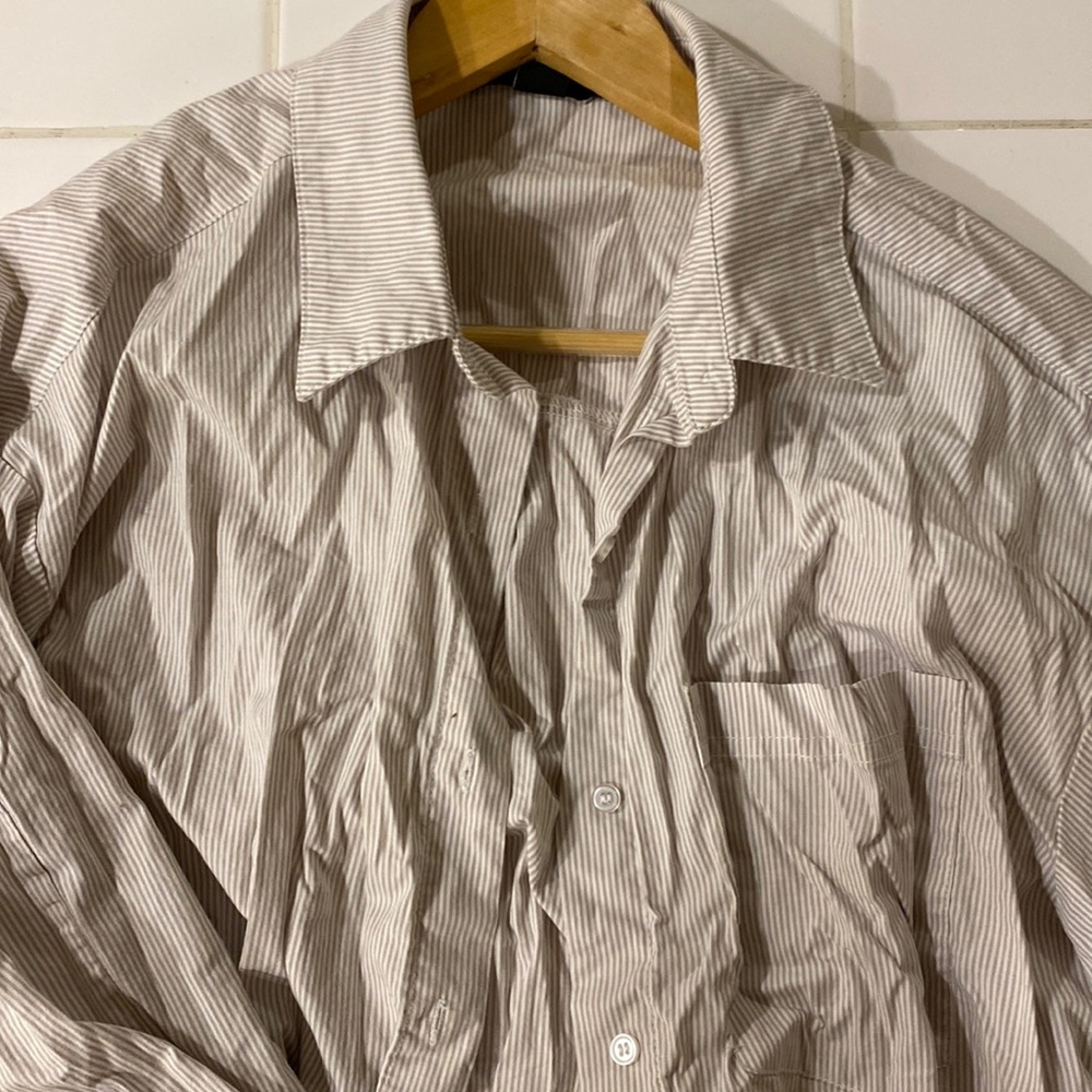 Striped button up long sleeve